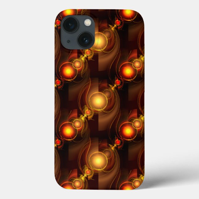 Gold Modern Boho Elegant Abstract Art Pattern #501 Case-Mate iPhone Case (Back)