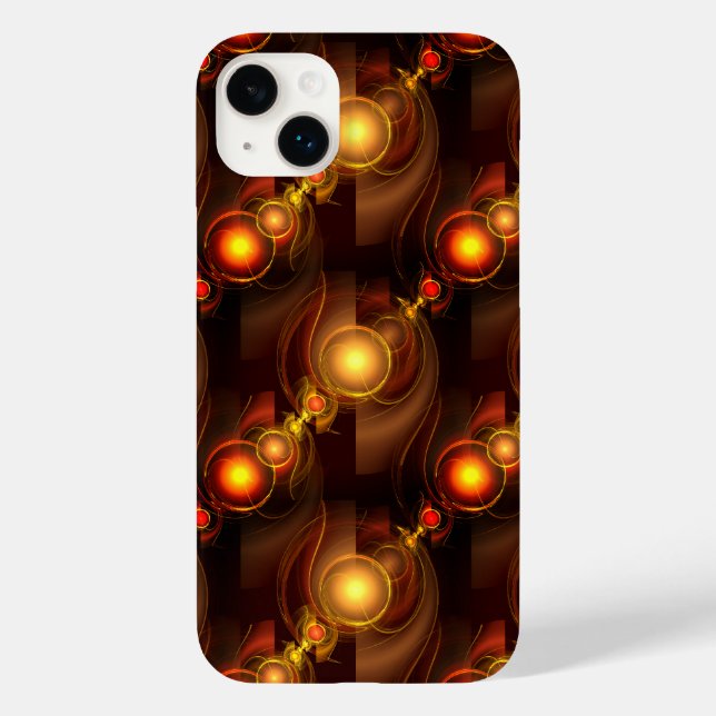Gold Modern Boho Elegant Abstract Art Pattern #501 Case-Mate iPhone Case (Back)