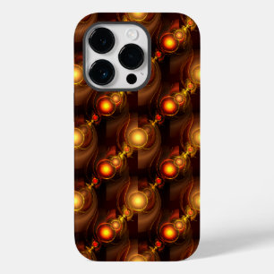 Gold Modern Boho Elegant Abstract Art Pattern #501 Case-Mate iPhone 14 Pro Case