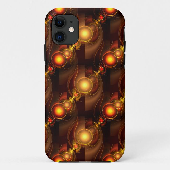 Gold Modern Boho Elegant Abstract Art Pattern #501 Case-Mate iPhone Case (Back)