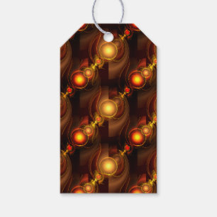 Gold Modern Boho Elegant Abstract Art Pattern #501 Gift Tags