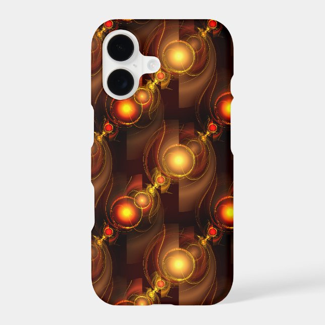Gold Modern Boho Elegant Abstract Art Pattern #501 iPhone Case (Back)
