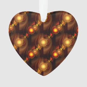 Gold Modern Boho Elegant Abstract Art Pattern #501 Ornament