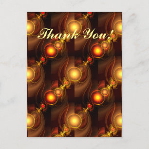 Gold Modern Boho Elegant Abstract Art Pattern #501 Postcard