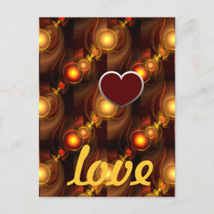 Gold Modern Boho Elegant Abstract Art Pattern #501 Postcard