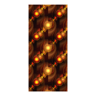Gold Modern Boho Elegant Abstract Art Pattern #501 Rack Card