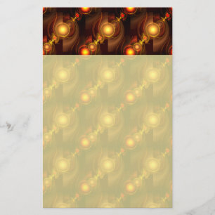Gold Modern Boho Elegant Abstract Art Pattern #501 Stationery