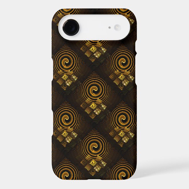 Gold Modern Boho Elegant Abstract Art Pattern #502 (Back)