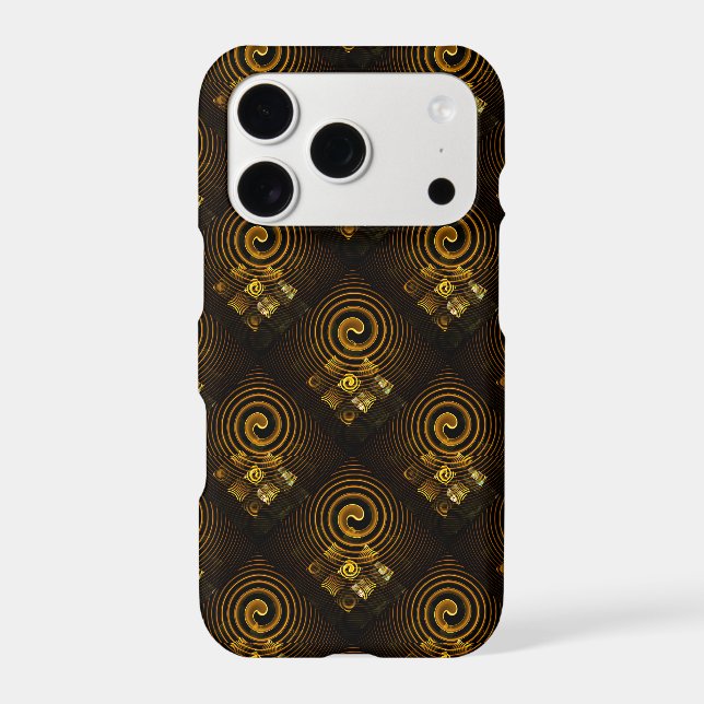 Gold Modern Boho Elegant Abstract Art Pattern #502 (Back)