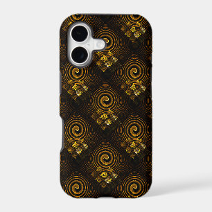 Gold Modern Boho Elegant Abstract Art Pattern #502
