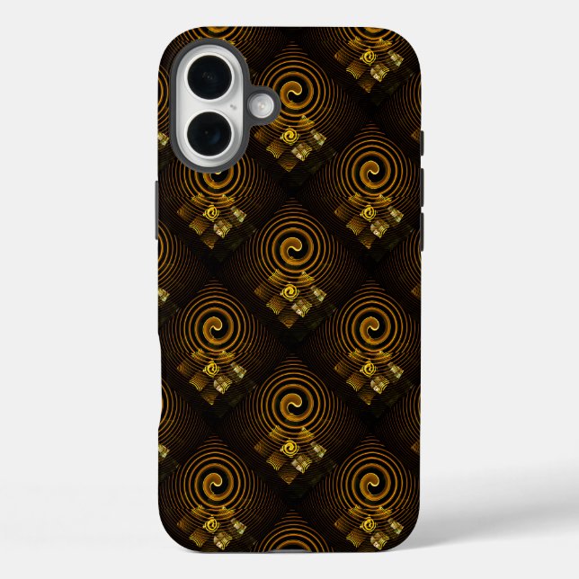 Gold Modern Boho Elegant Abstract Art Pattern #502 Case-Mate iPhone Case (Back)
