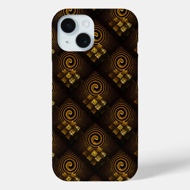 Gold Modern Boho Elegant Abstract Art Pattern #502 Case-Mate iPhone Case (Back)