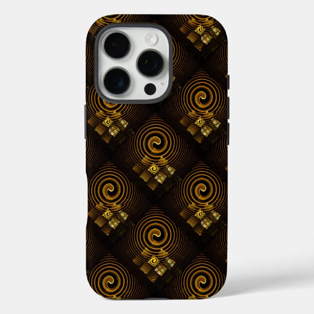 Gold Modern Boho Elegant Abstract Art Pattern #502 Case-Mate iPhone Case (Back)