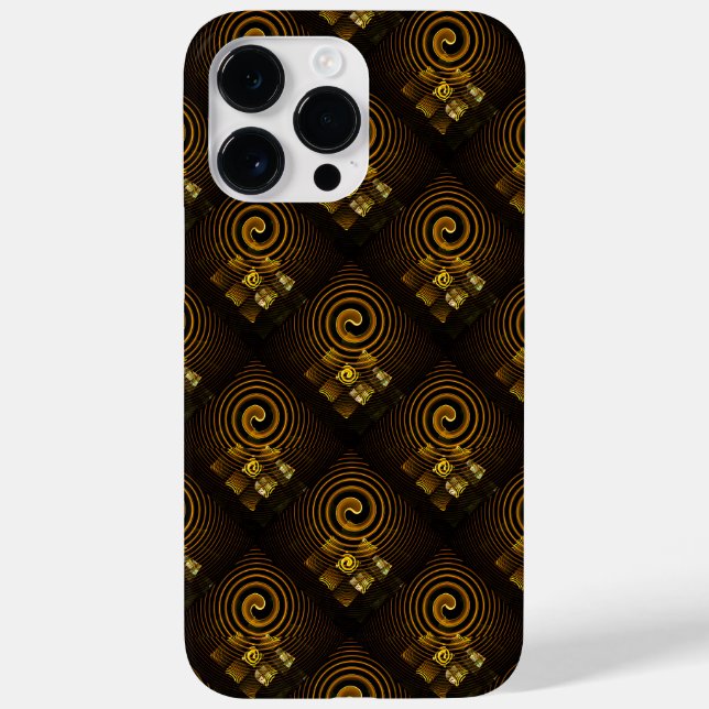 Gold Modern Boho Elegant Abstract Art Pattern #502 Case-Mate iPhone Case (Back)
