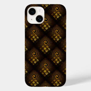 Gold Modern Boho Elegant Abstract Art Pattern #502 Case-Mate iPhone 14 Case