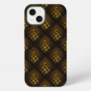 Gold Modern Boho Elegant Abstract Art Pattern #502 iPhone 13 Case