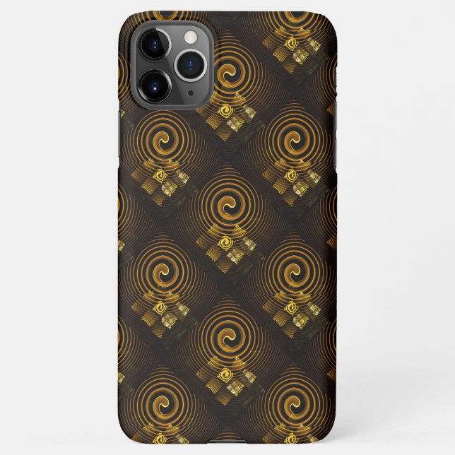 Gold Modern Boho Elegant Abstract Art Pattern #502 iPhone Case (Back)