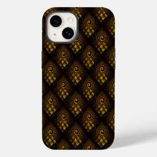 Gold Modern Boho Elegant Abstract Art Pattern #502 iPhone 14 Case