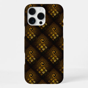 Gold Modern Boho Elegant Abstract Art Pattern #502 iPhone 16 Pro Max Case