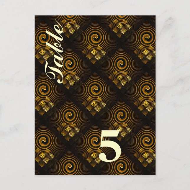 Gold Modern Boho Elegant Abstract Art Pattern #502 Postcard (Front)