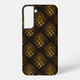 Gold Modern Boho Elegant Abstract Art Pattern #502 Samsung Galaxy Case