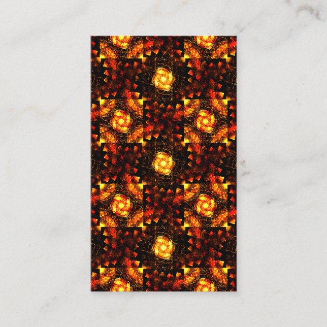 Gold Modern Boho Elegant Abstract Art Pattern #506 Business Card (Front)