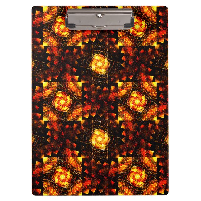 Gold Modern Boho Elegant Abstract Art Pattern #506 Clipboard (Front)
