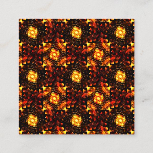 Gold Modern Boho Elegant Abstract Art Pattern #506 Enclosure Card (Front)