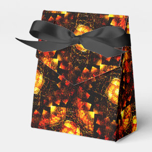 Gold Modern Boho Elegant Abstract Art Pattern #506 Favour Box