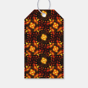 Gold Modern Boho Elegant Abstract Art Pattern #506 Gift Tags