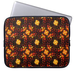 Gold Modern Boho Elegant Abstract Art Pattern #506 Laptop Sleeve