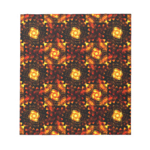 Gold Modern Boho Elegant Abstract Art Pattern #506 Notepad