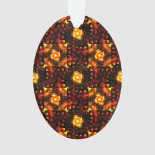 Gold Modern Boho Elegant Abstract Art Pattern #506 Ornament