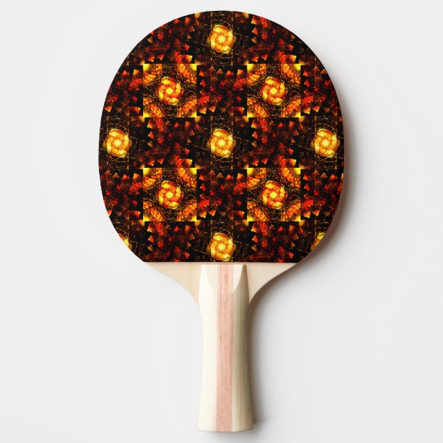 Gold Modern Boho Elegant Abstract Art Pattern #506 Ping Pong Paddle (Front)