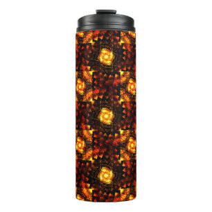 Gold Modern Boho Elegant Abstract Art Pattern #506 Thermal Tumbler