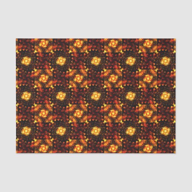 Gold Modern Boho Elegant Abstract Art Pattern #506 Tissue Paper (Front)
