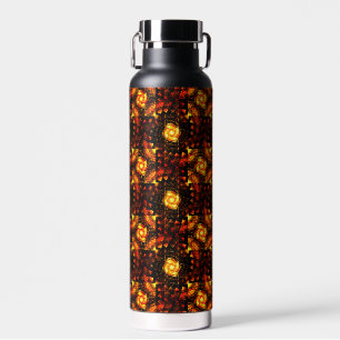 Gold Modern Boho Elegant Abstract Art Pattern #506 Water Bottle