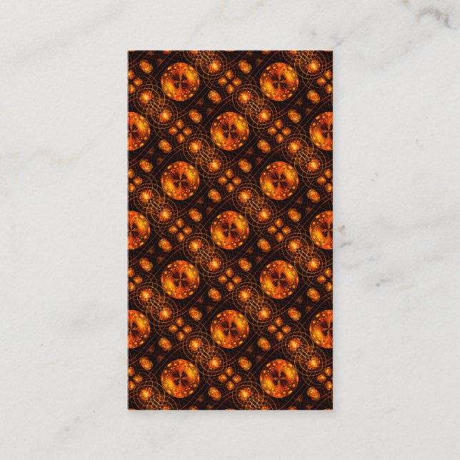 Gold Modern Boho Elegant Abstract Art Pattern #507 Business Card (Front)