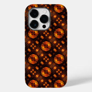 Gold Modern Boho Elegant Abstract Art Pattern #507 Case-Mate iPhone 14 Pro Case