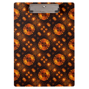 Gold Modern Boho Elegant Abstract Art Pattern #507 Clipboard