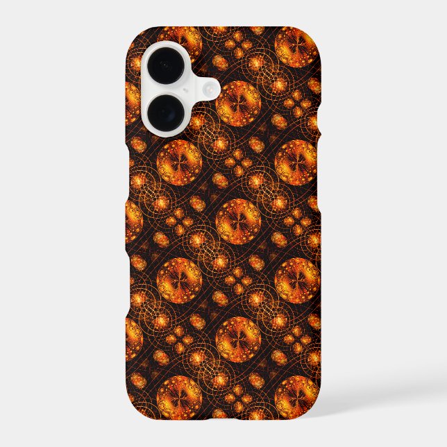 Gold Modern Boho Elegant Abstract Art Pattern #507 iPhone Case (Back)