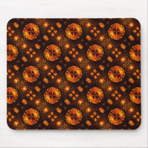 Gold Modern Boho Elegant Abstract Art Pattern #507 Mouse Pad