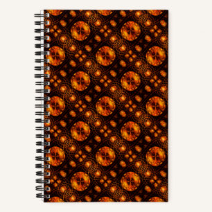 Gold Modern Boho Elegant Abstract Art Pattern #507 Notebook