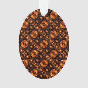 Gold Modern Boho Elegant Abstract Art Pattern #507 Ornament