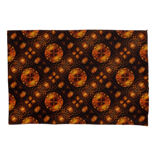 Gold Modern Boho Elegant Abstract Art Pattern #507 Pillowcase (Front)