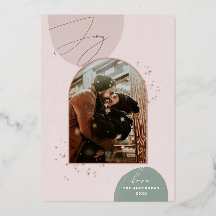 Gold Modern Christmas | Elegant Joy Arch Photo