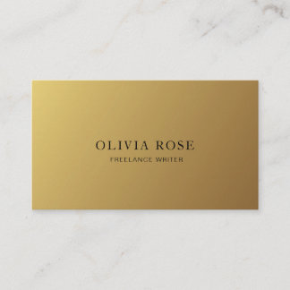 Gold Modern Elegant Professional Minimalist Business Card