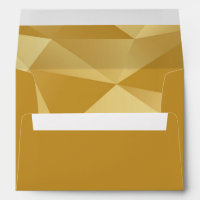 Gold Modern Geometric Envelope, Wedding Invitation