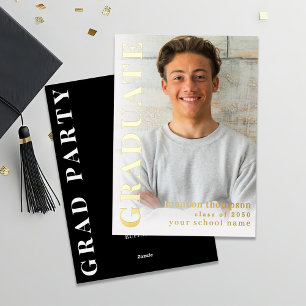 Gold Modern Graduate Photo Template