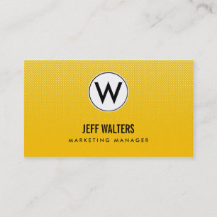 Gold Modern Halftone Business Cards